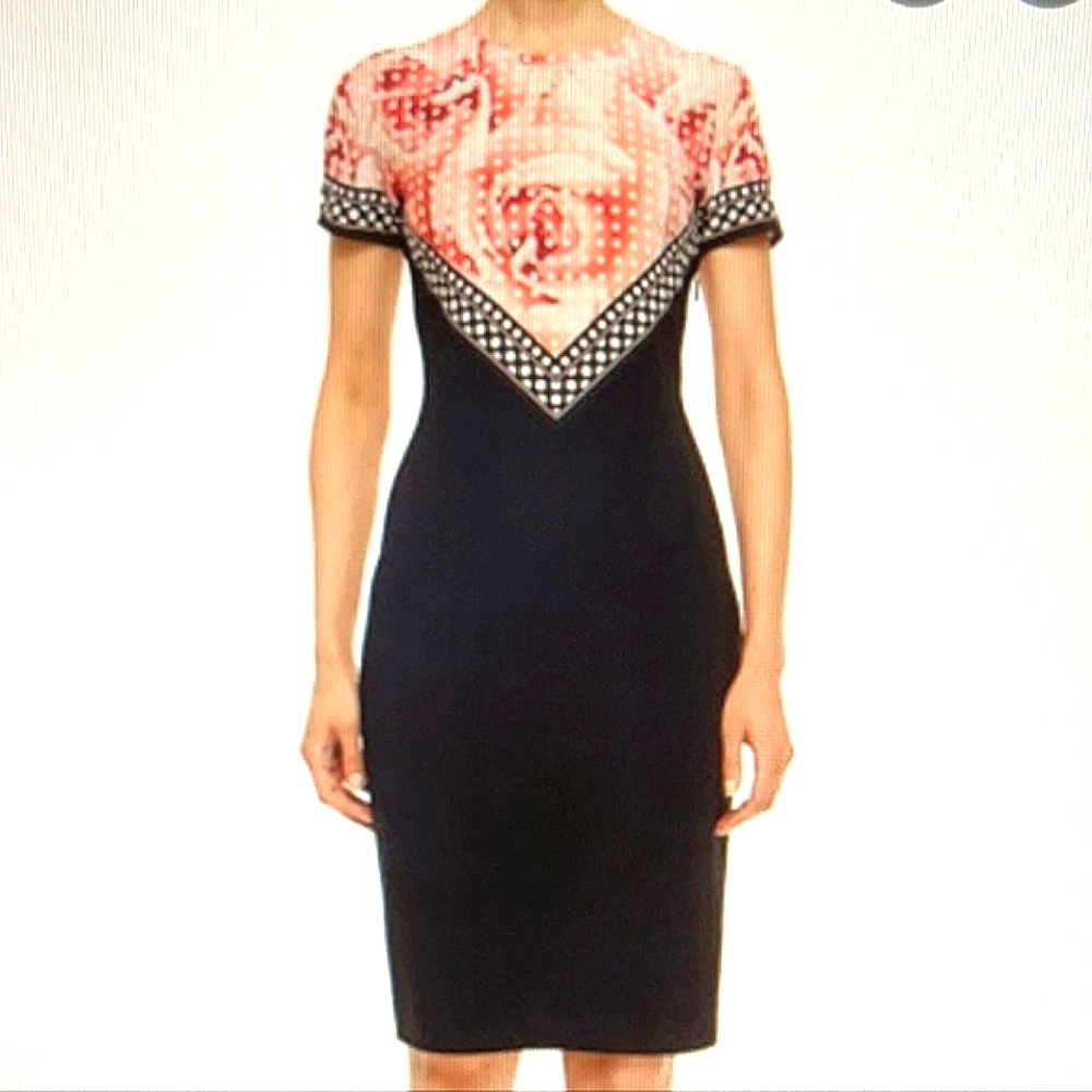 Roberto Cavalli Midi Short Sleeve Dress Size 38 (US 2-4/XS,S)